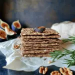 Fig Walnut Rosemary Crackers