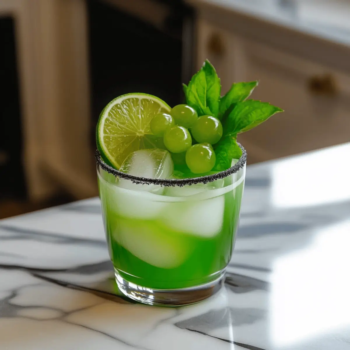 Goblin Green Punch Mocktail: A Fizzy Halloween Delight