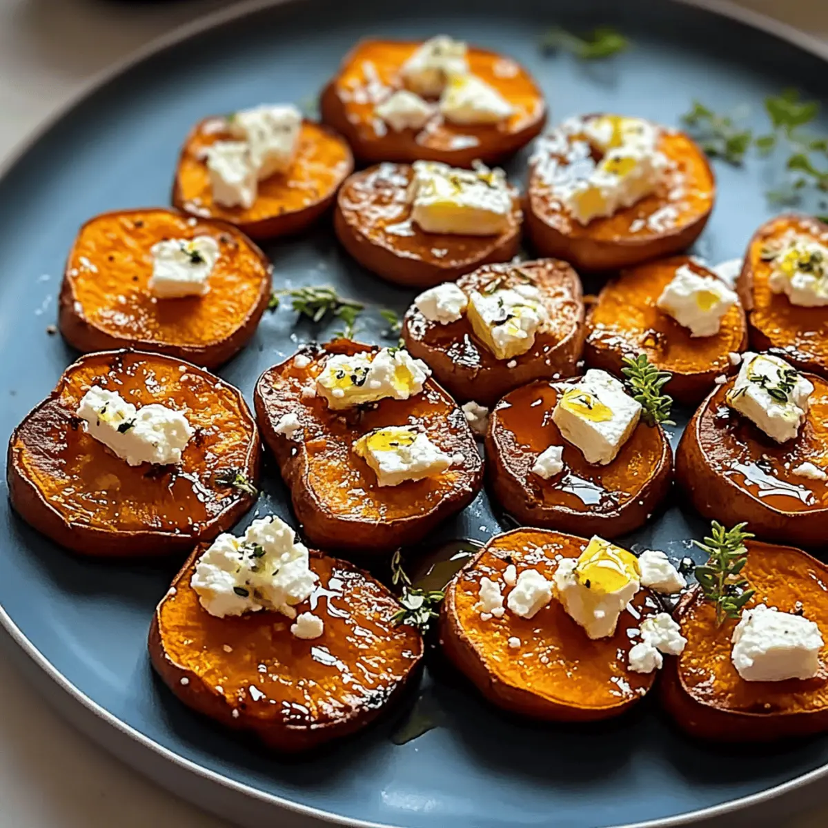 Delicious Honey Feta Sweet Potato Rounds for Any Occasion