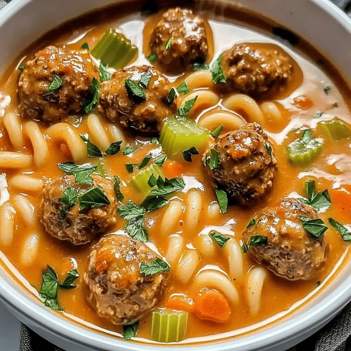 Irresistible Italian Meatball Soup for Cozy Family Nights