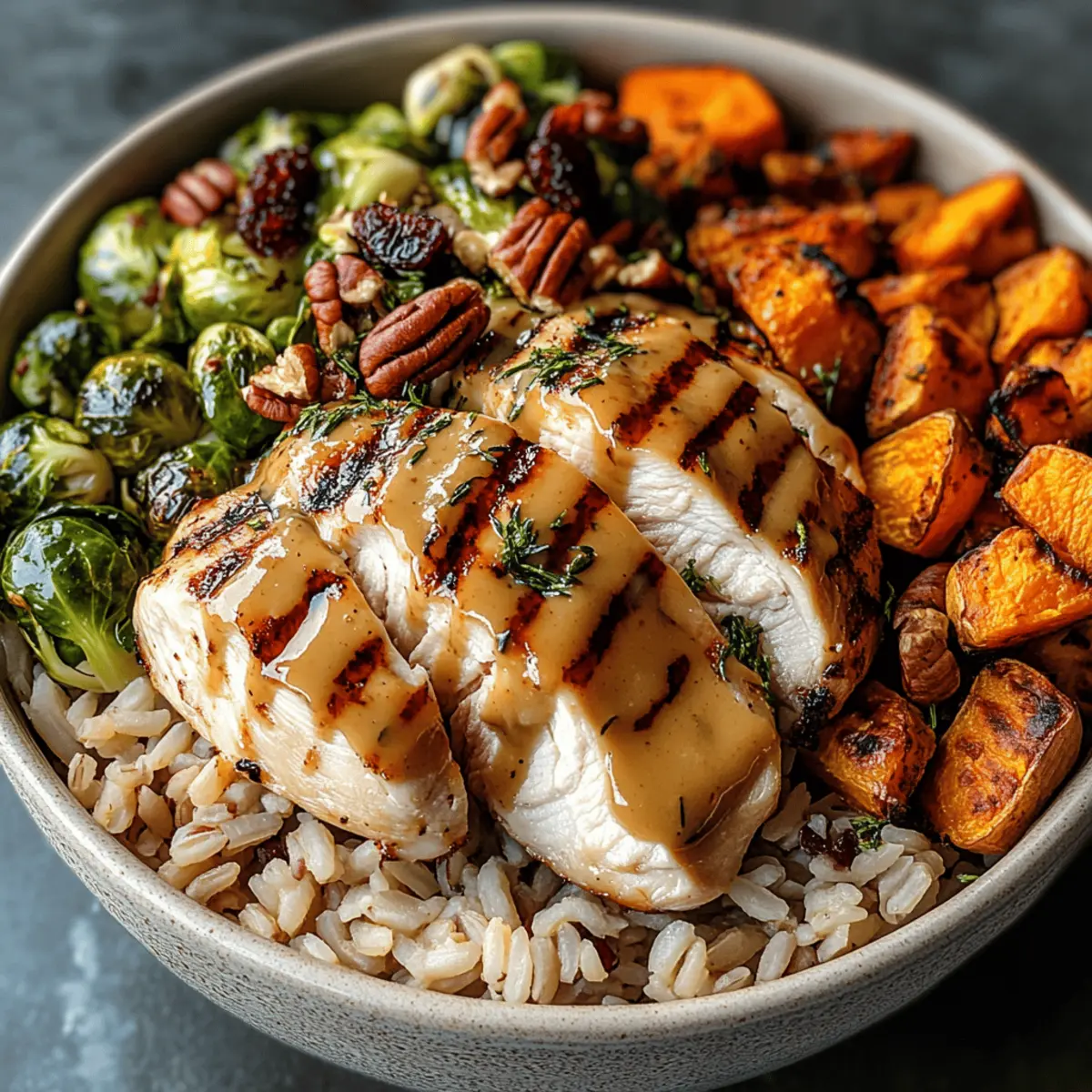 Maple Dijon Chicken & Roasted Sweet Potato Bowls for Cozy Nights
