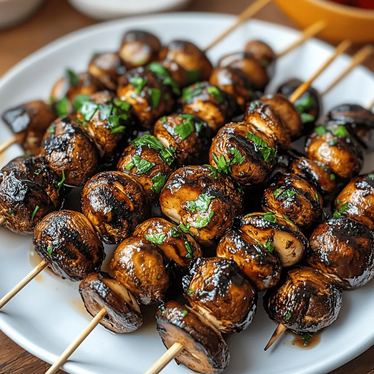 Mouthwatering Marinated Grilled Mushroom Skewers to Wow Guests