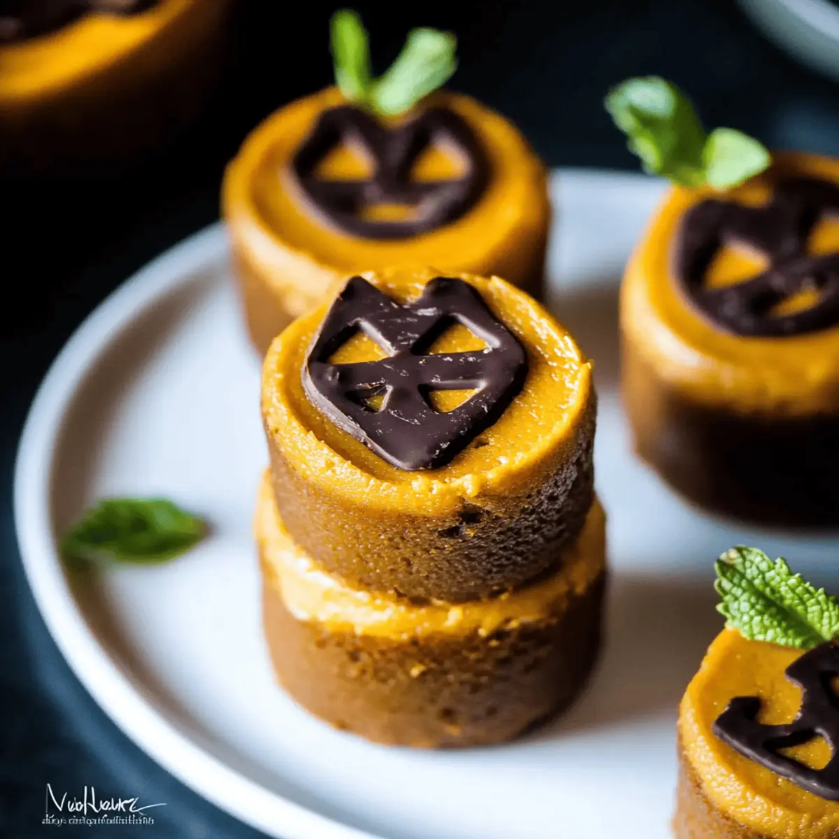 Mini Pumpkin Cheesecake Jack-O’-Lanterns You’ll Love This Fall