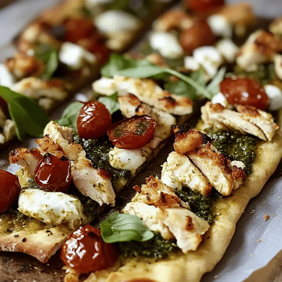 Irresistible Pesto Chicken Flatbread for Quick Dinner Bliss
