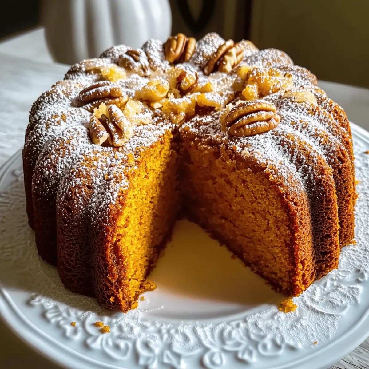 Indulge in Moist Pumpkin Rum Cake for Cozy Fall Days