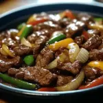 Sizzling Chinese Pepper Steak with Onions