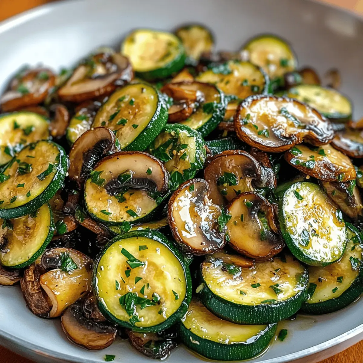 Savory Skillet Zucchini and Mushrooms in Under 30 Minutes