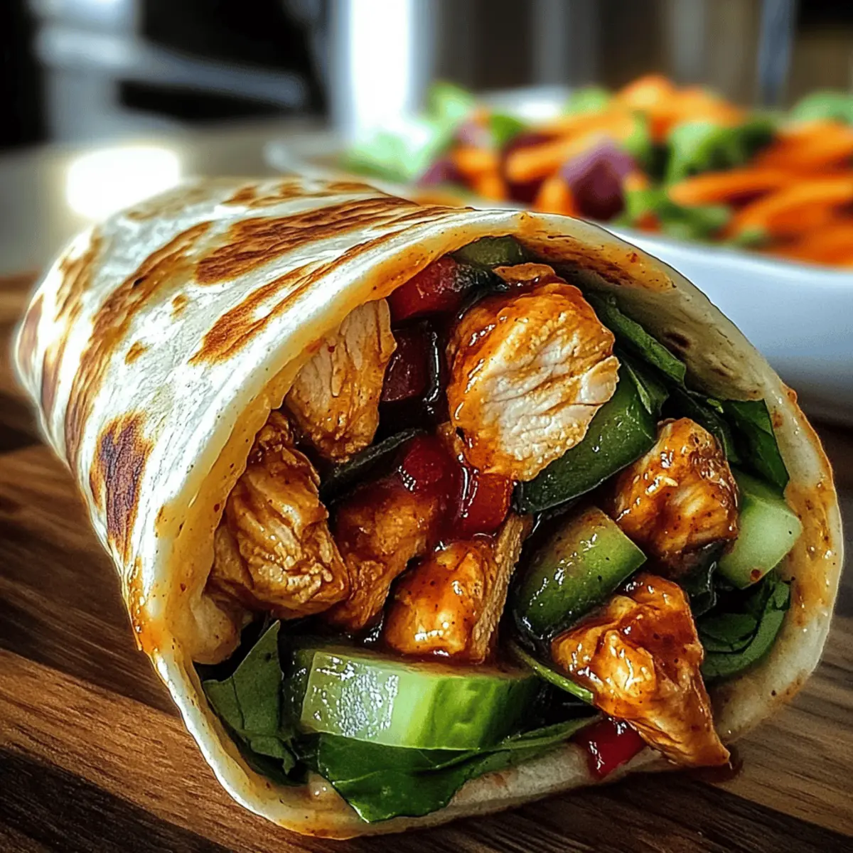 Sweet Chili Chicken Wraps