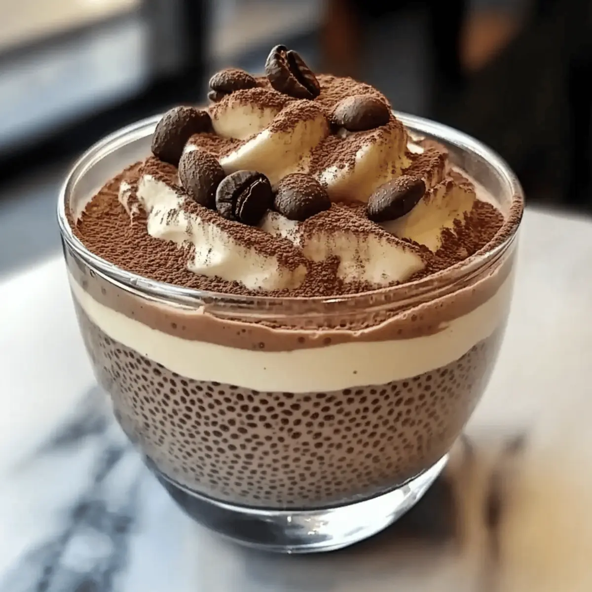 Decadent Tiramisu Chia Pudding for Guilt-Free Indulgence