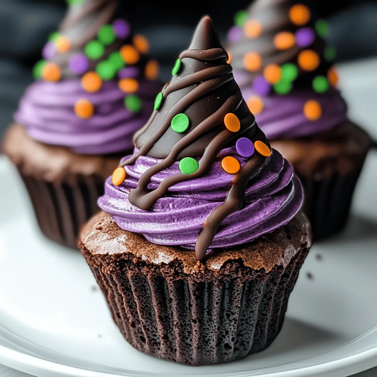 Witch Hat Cupcakes That Cast a Spell on Your Taste Buds