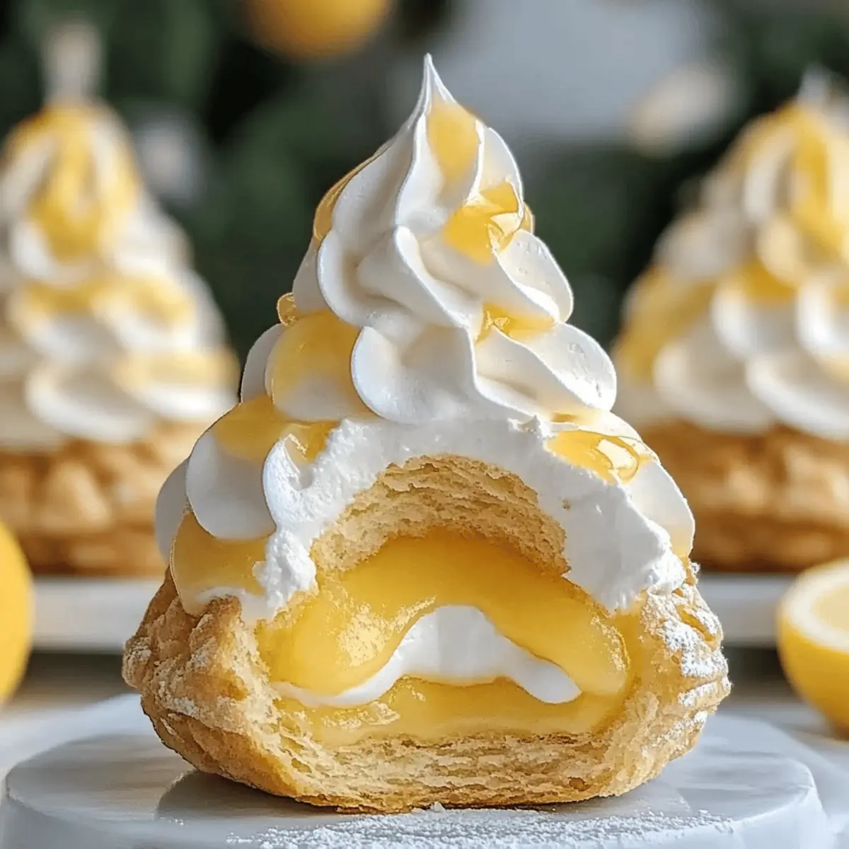 Light Choux Pastries Filled with Lemon Cream: A Zesty Treat