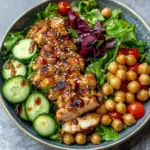Sesame Chicken and Chickpea Salad