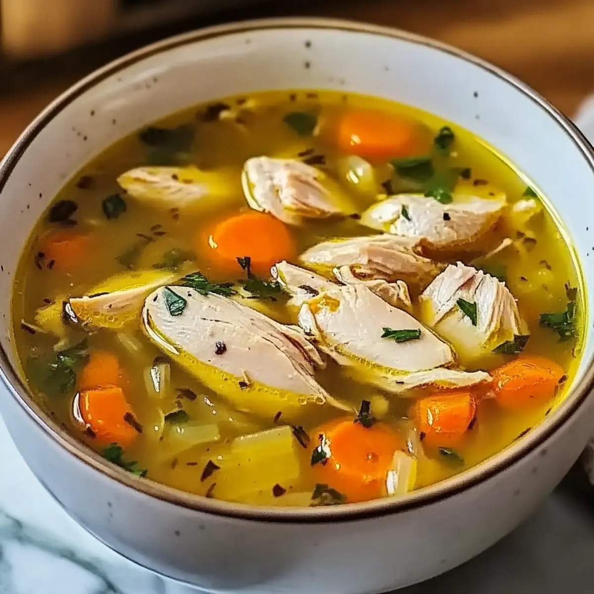 Wholesome Bone Broth Chicken Soup for Cozy Nights
