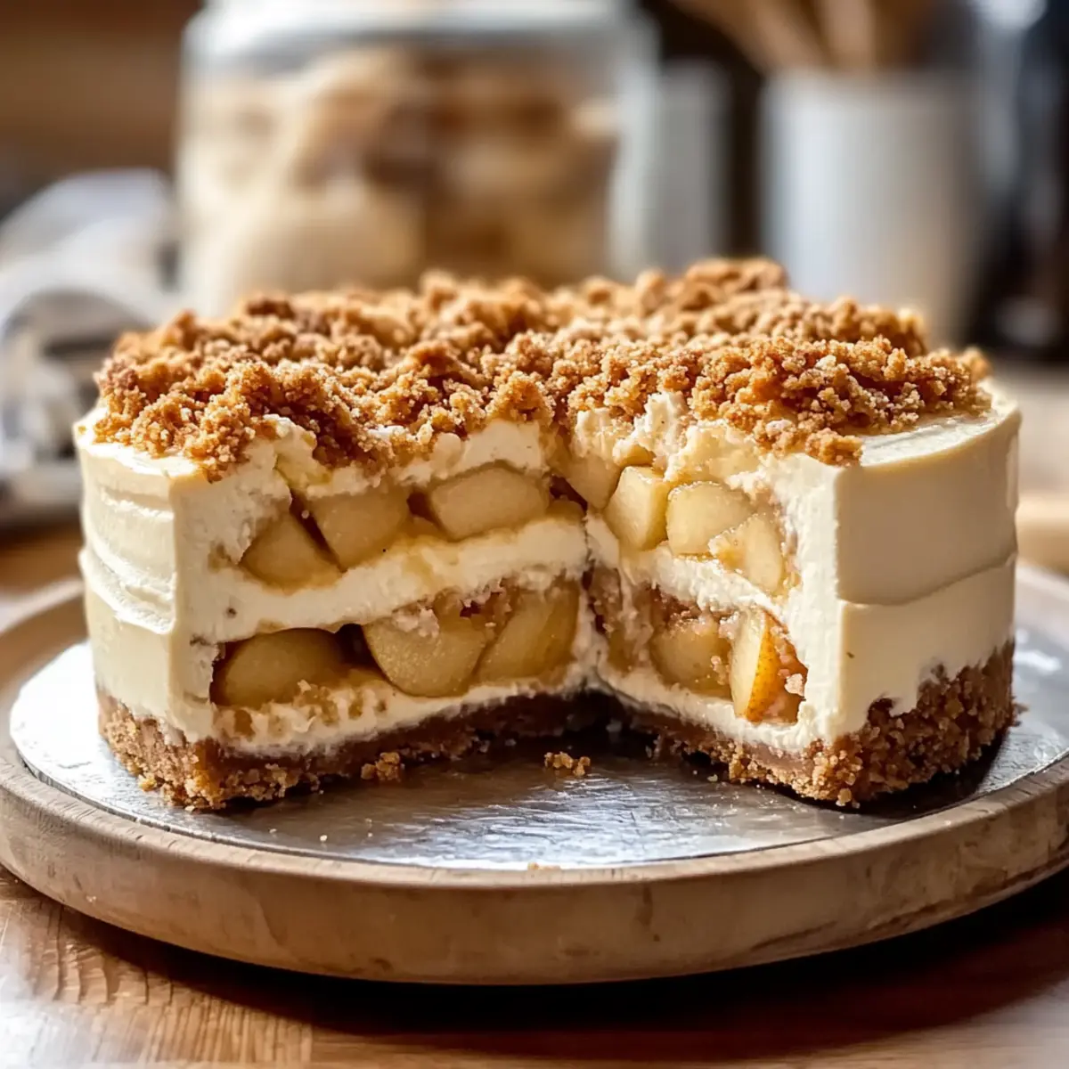 Creamy Apple Crumble Cheesecake: A Cozy Dessert Delight