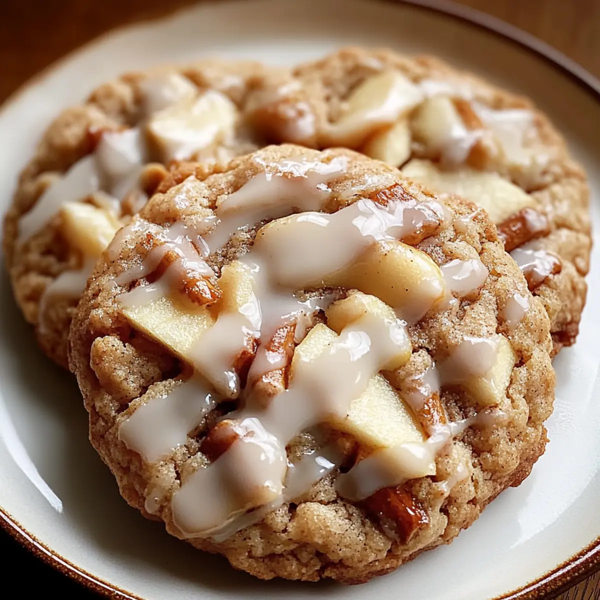 Cozy Apple Cinnamon Cookies with Maple Glaze for Fall Bliss