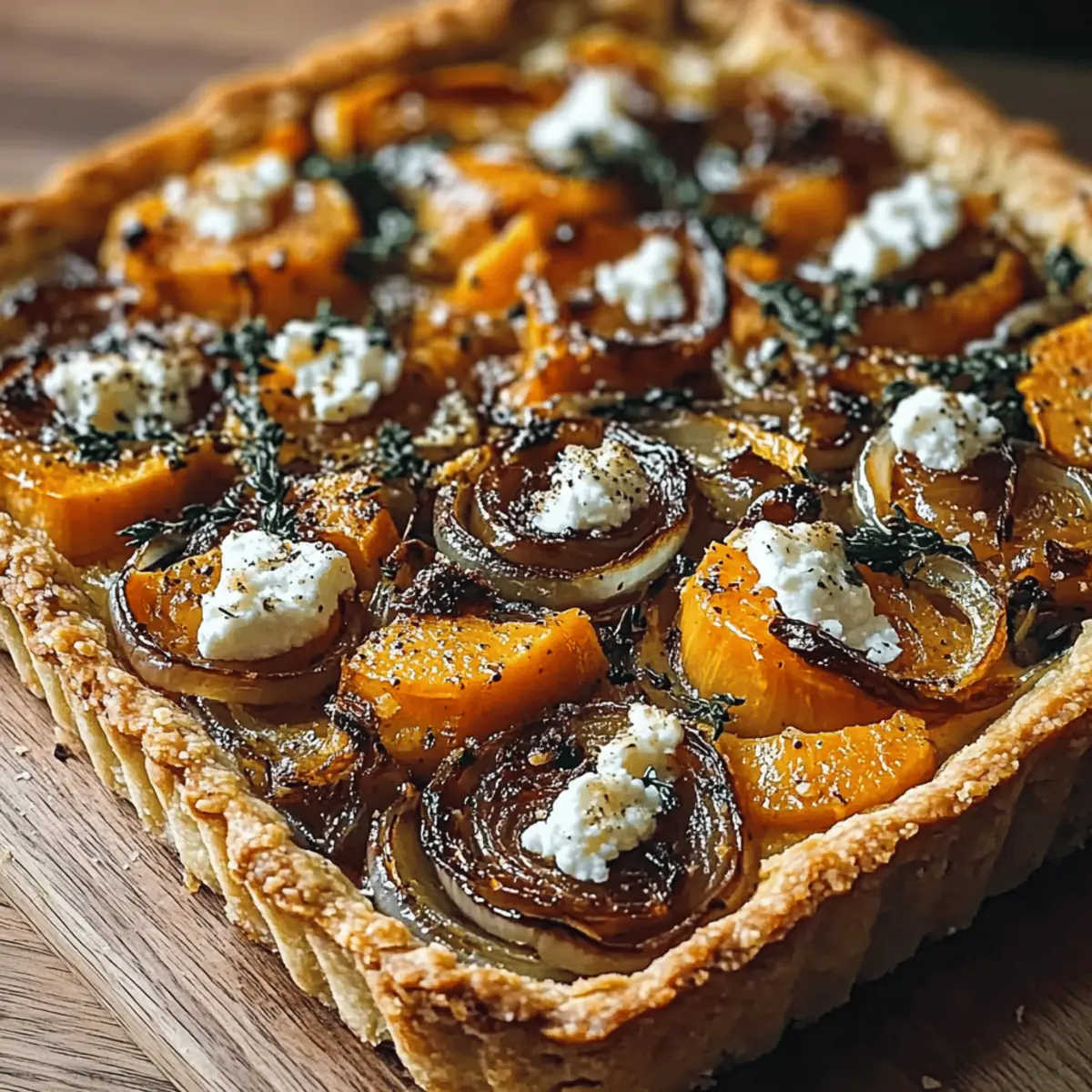 Savory Caramelized Onion Butternut Squash Tart to Delight Your Taste Buds