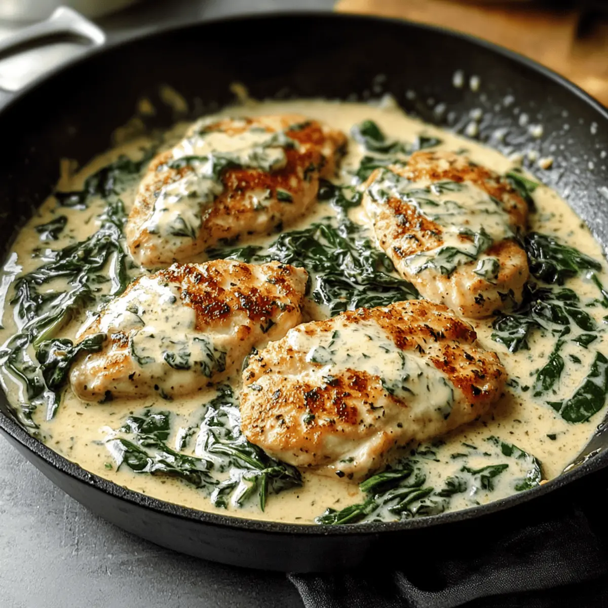 Creamy Spinach Chicken That's Quick and Irresistibly Comforting