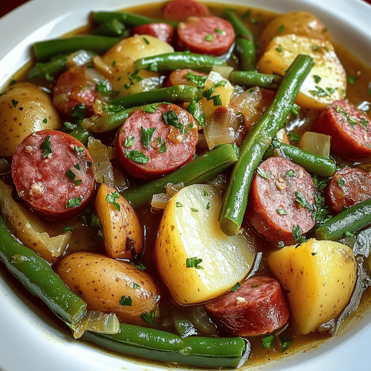 Easy Crockpot Kielbasa and Green Beans for Cozy Nights