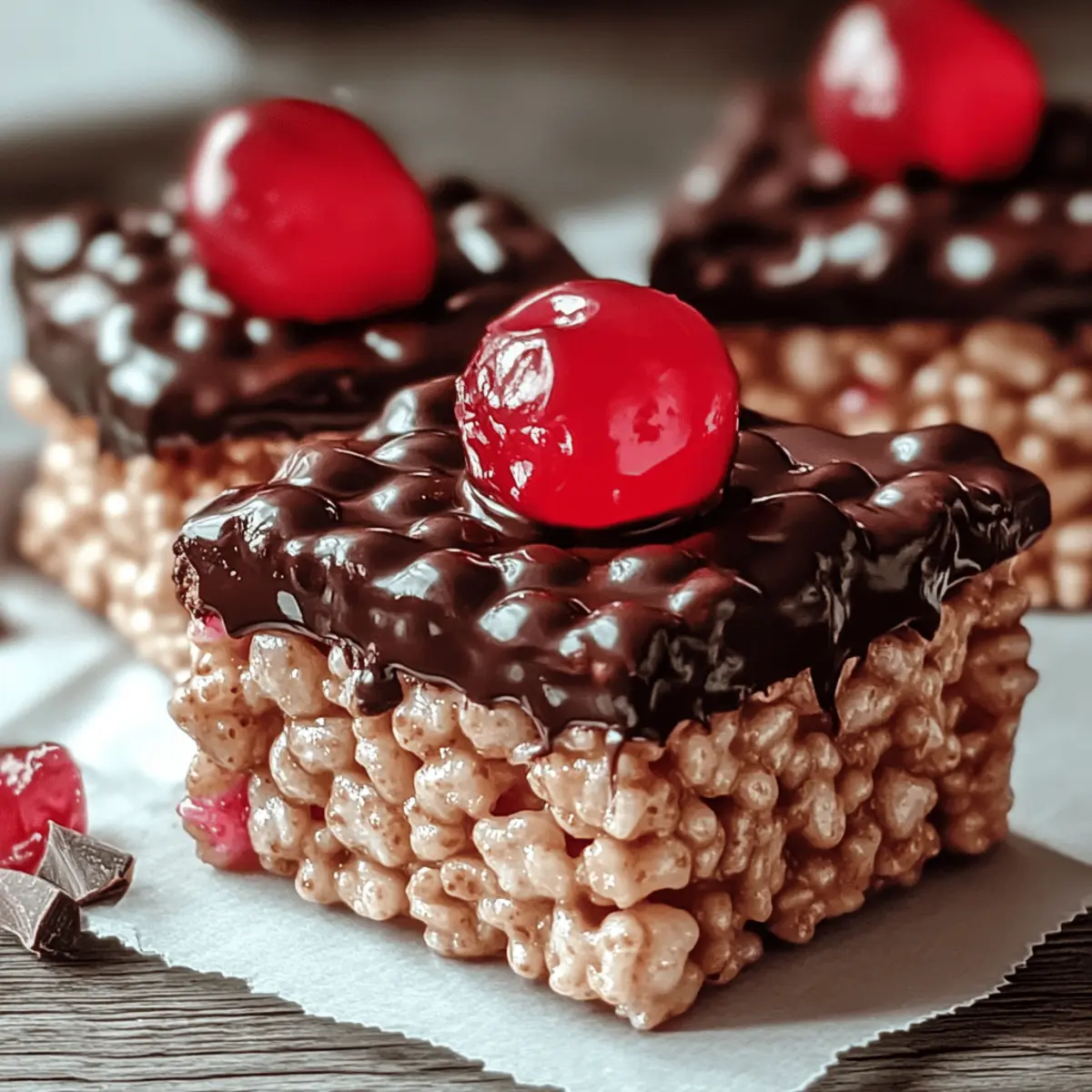 Decadent Chocolate Covered Cherry Rice Krispies You’ll Love!