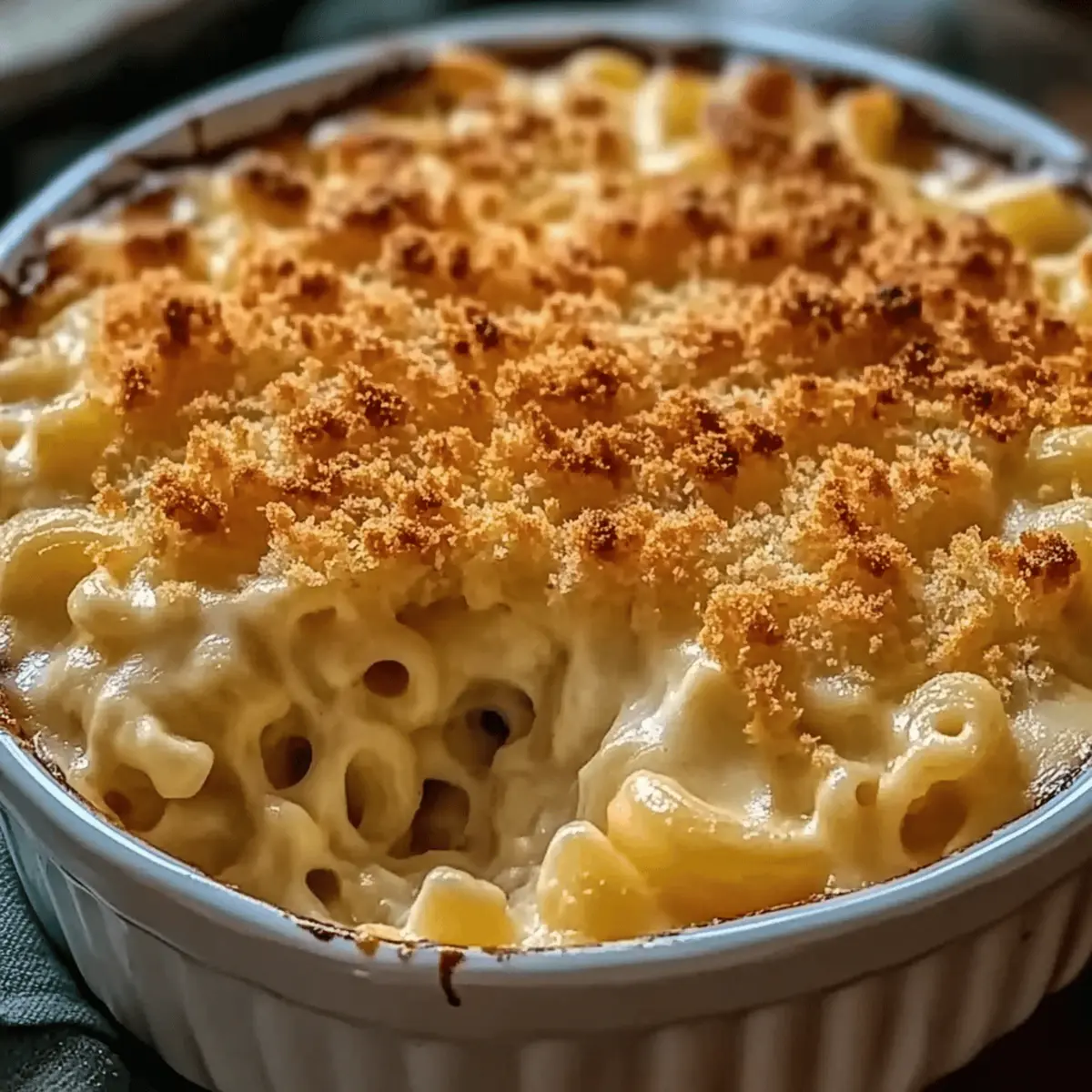Gourmet Baked Mac and Cheese with a Crunchy Twist