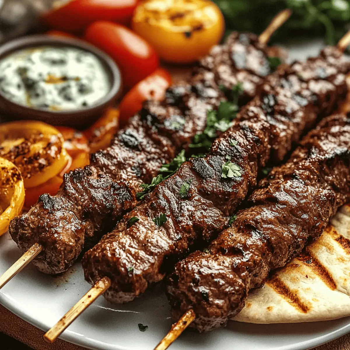 Greek Beef Souvlaki: Juicy Skewers Bursting with Flavor