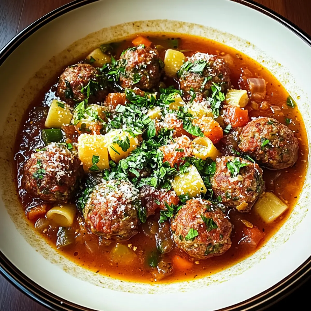Hearty Spiced Italian Meatball Stew for Ultimate Cozy Nights
