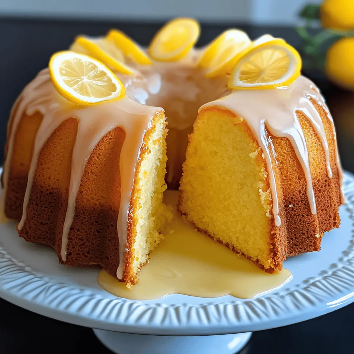 Moist Lemon Bundt Cake with Silky Glaze - Pure Bliss!