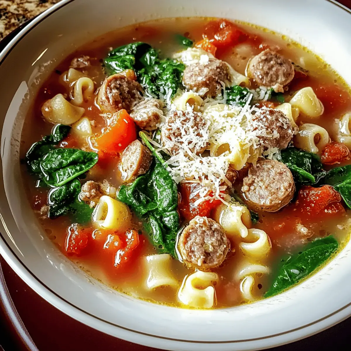 Warm and Comforting Parmesan Sausage Soup for Cozy Nights