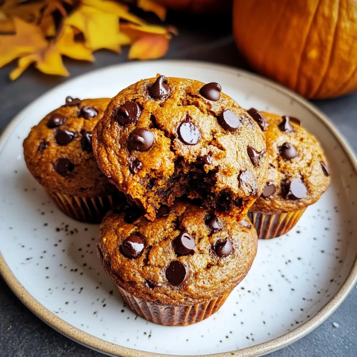 Irresistibly Fluffy Pumpkin Chocolate Chip Muffins Gluten Free