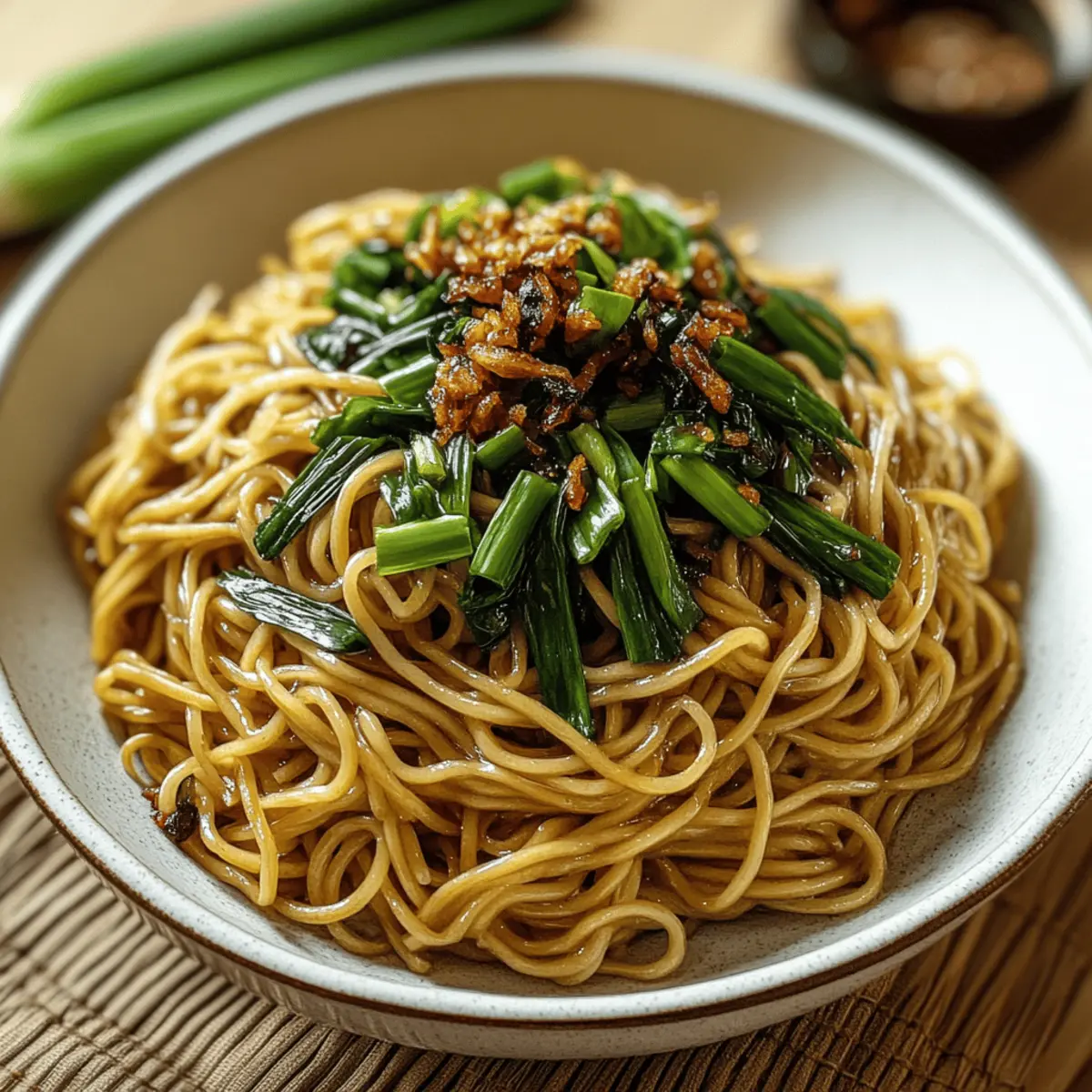 Savory Scallion Oil Noodles in Just 25 Minutes: Pure Delight