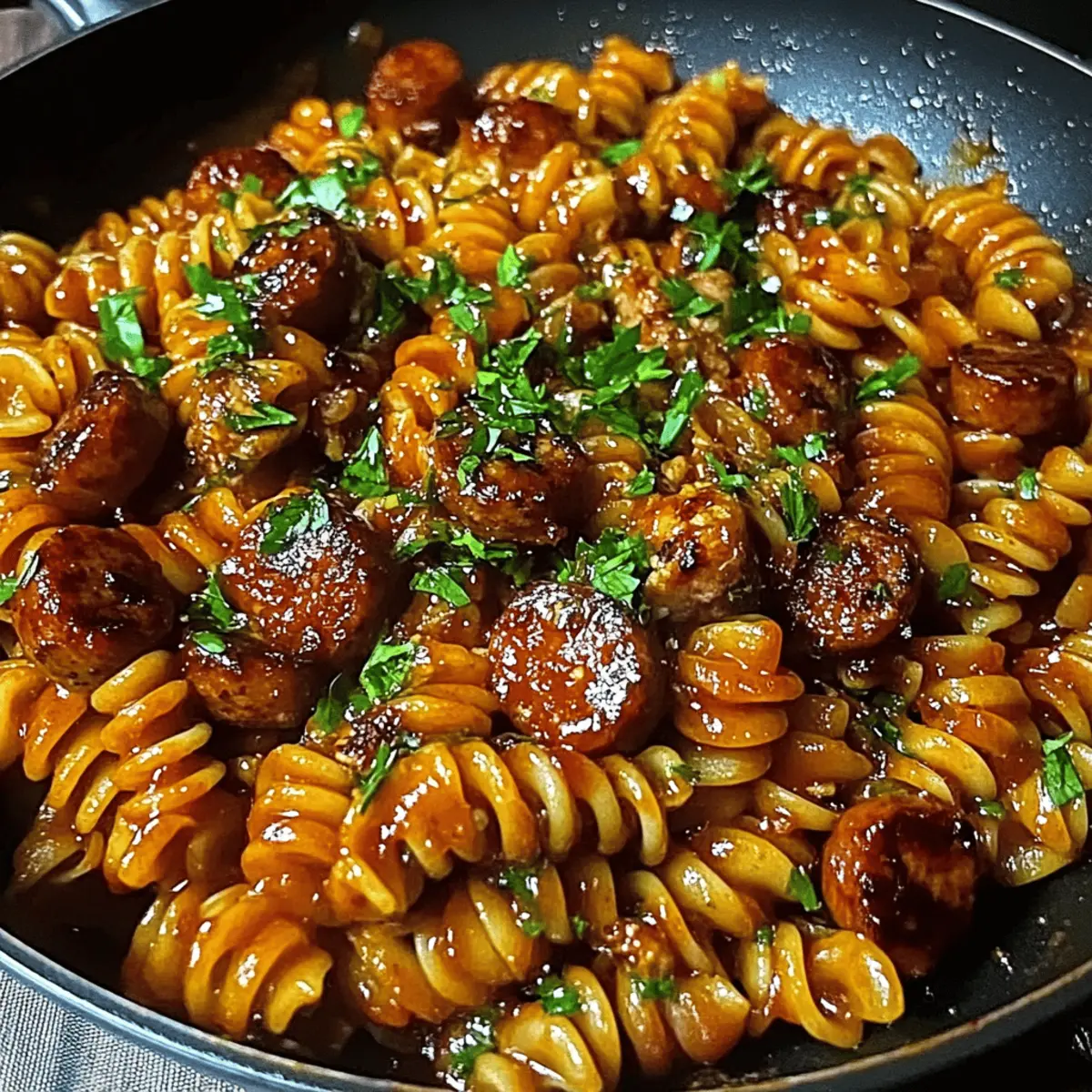 Spicy Honey BBQ Sausage & Pasta: A Quick Dinner Delight
