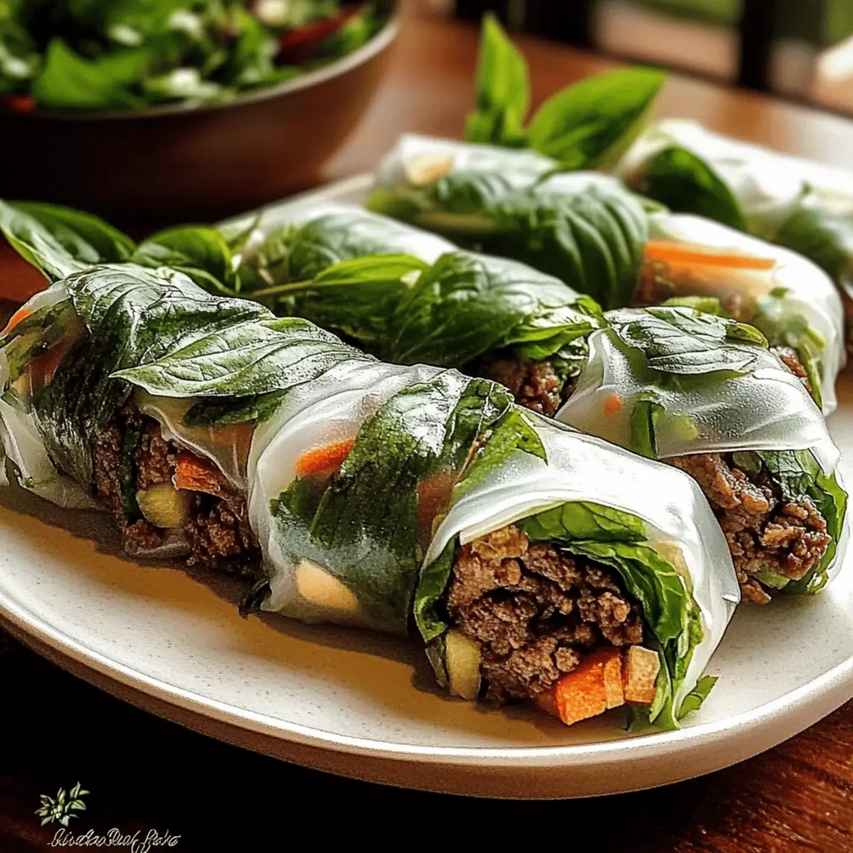 Delicious Thai Basil Beef Rolls Ready in Just 30 Minutes