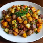 Butternut Squash and Apple Hash with Sausage