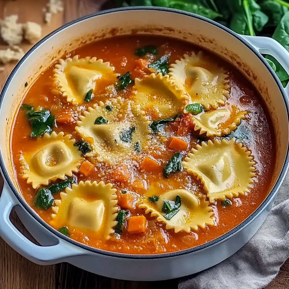 Easy One Pot Ravioli Soup for Heartwarming Weeknight Meals