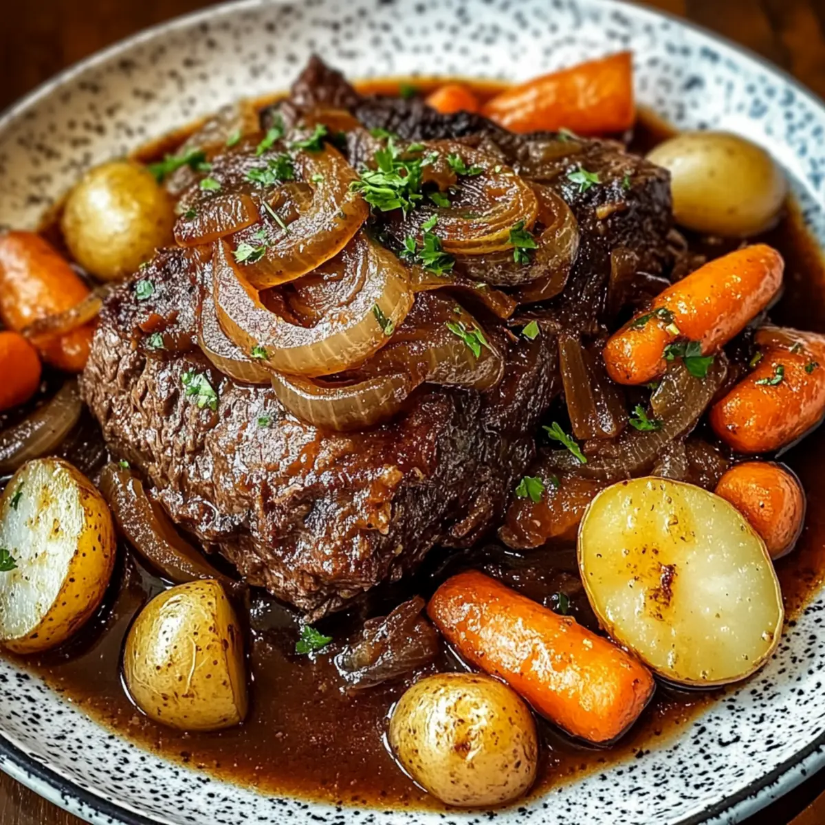 Savory French Onion Pot Roast for a Cozy Family Dinner