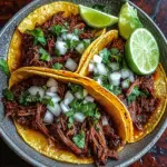 Spicy Slow-Cooked Mexican Birria Tacos
