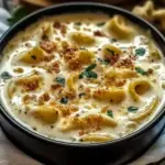 Creamy Alfredo Lasagna Soup