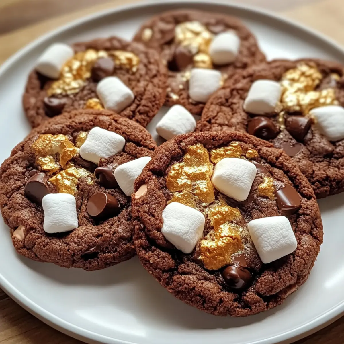Indulge in Hot Chocolate Cookies with Mini Marshmallows