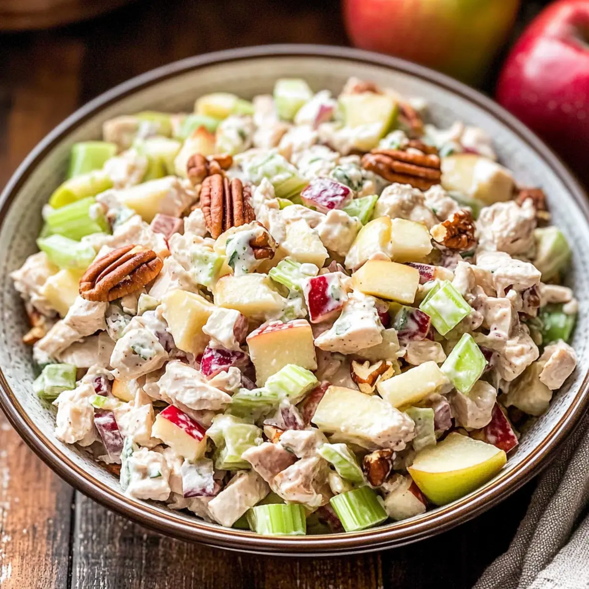 Harvest Chicken Salad: A Crunchy Fall Delight with Apples