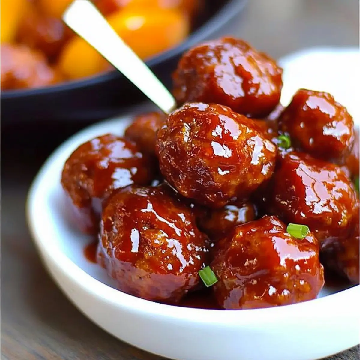 Whiskey Peach BBQ Meatballs: Flavorful Game Day Treats