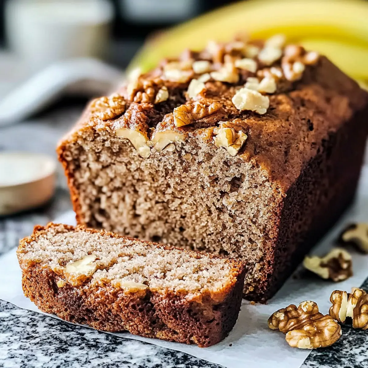 Moist Banana Sour Cream Walnut Bread That You’ll Crave