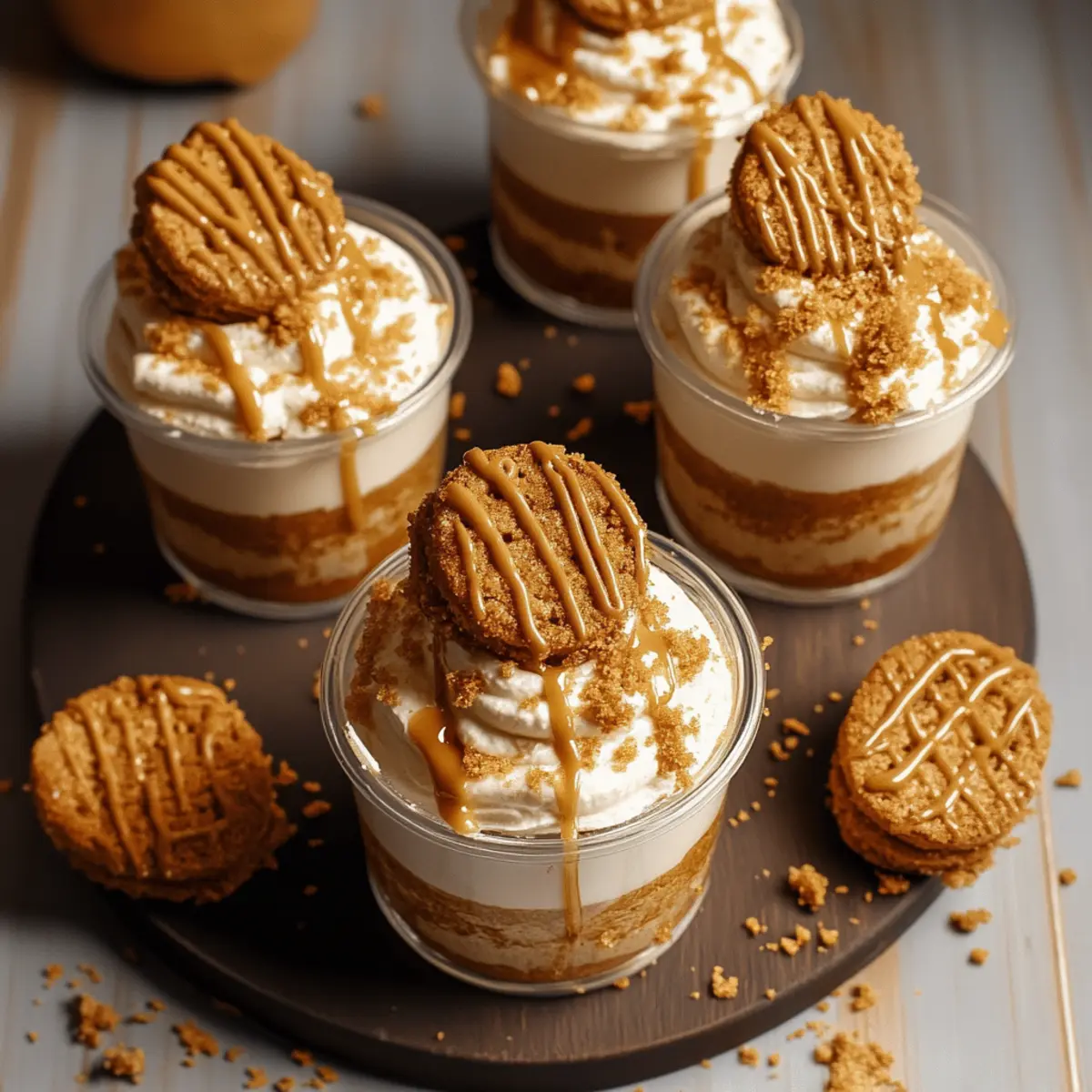 Delicious No-Bake Biscoff Cheesecake Cups for Easy Indulgence