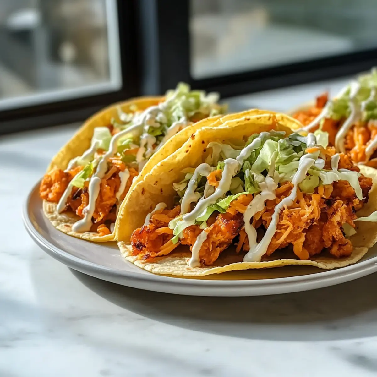 Buffalo Chicken Smash Burger Tacos: Spicy Comfort in Every Bite