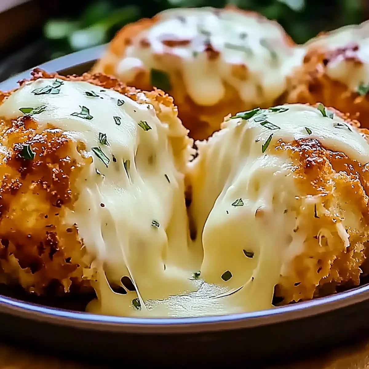 Melted Mozzarella & Ranch Chicken Bombs for Ultimate Comfort