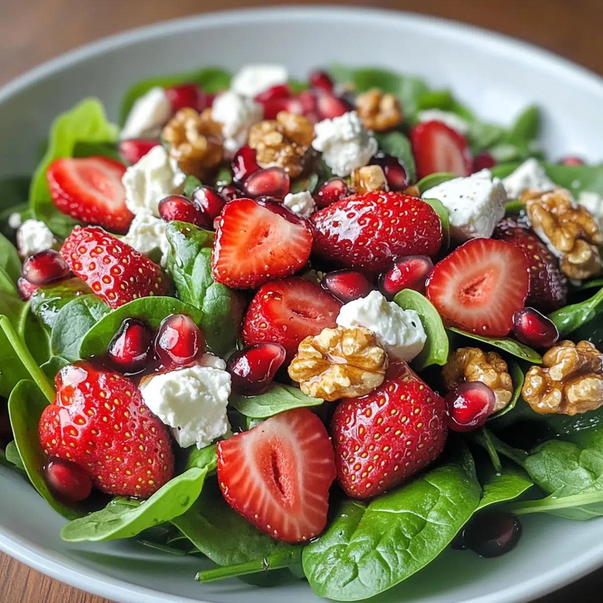 Delicious Ensalada con Fresa y Granada for a Healthy Boost
