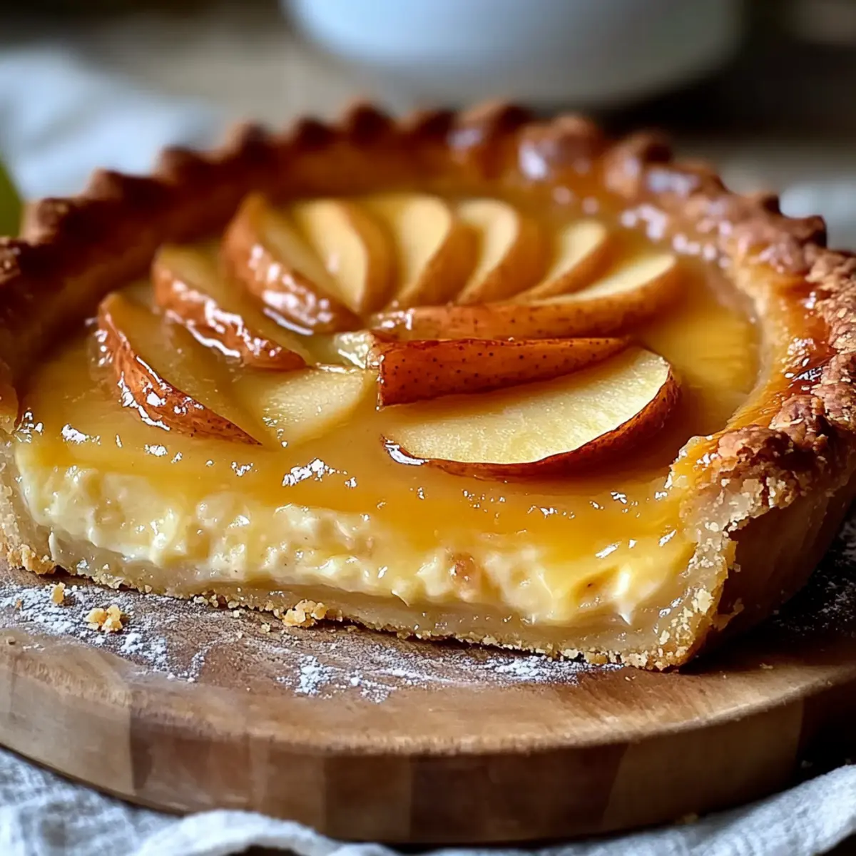 Scrumptious French Custard Pie with Apples: A Cozy Delight