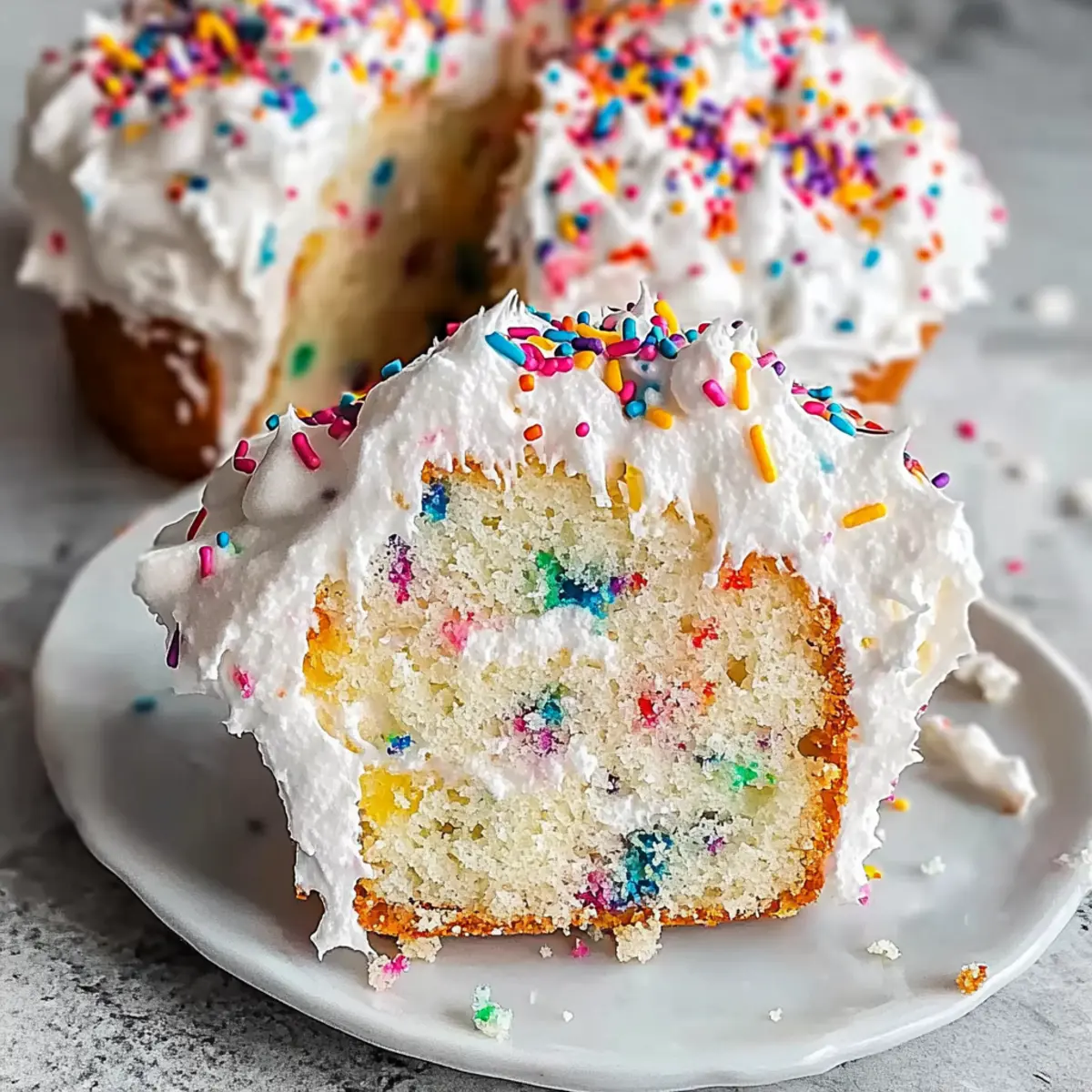 Fluffy Funfetti Angel Food Cake for Your Next Celebration
