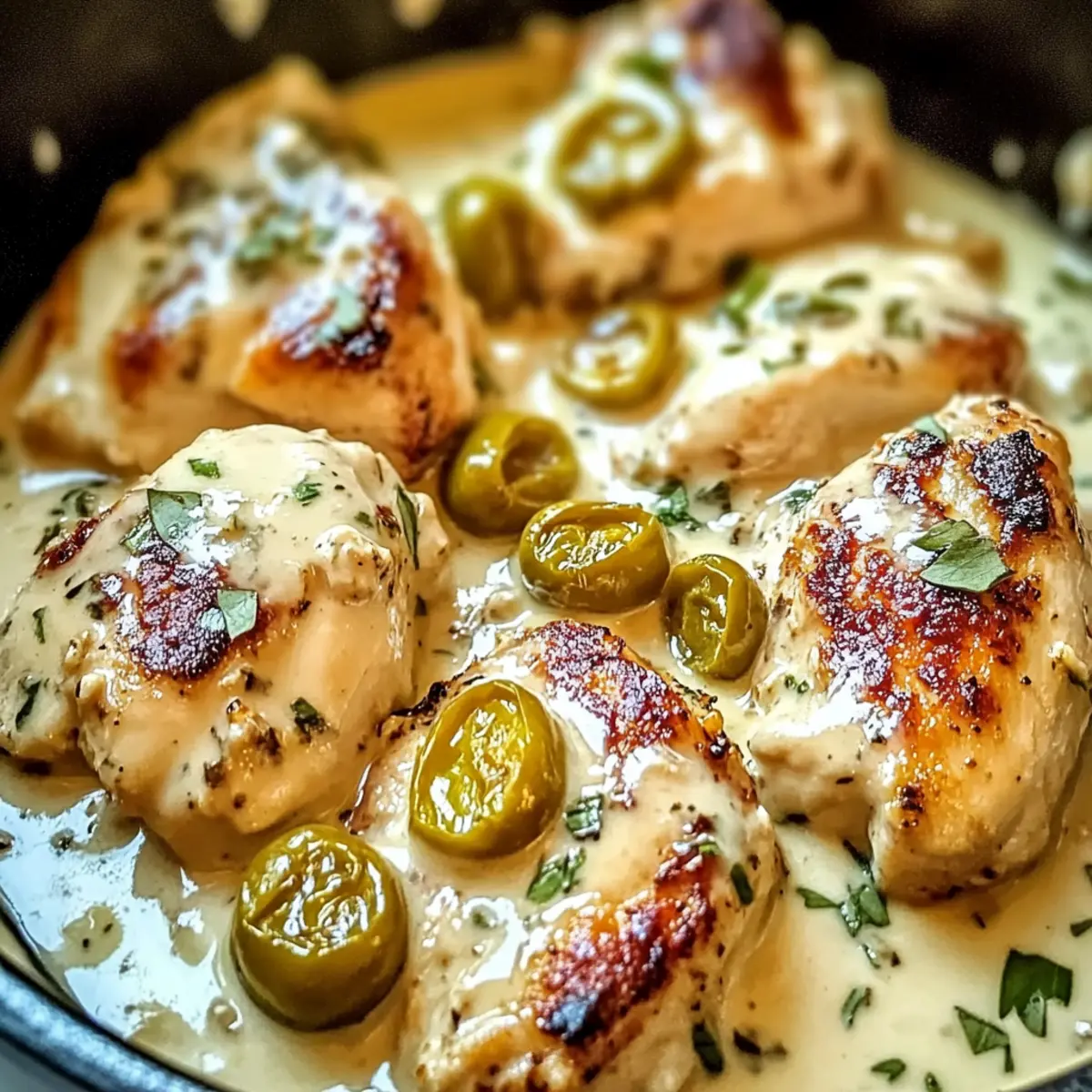 Savory Creamy Pepperoncini Chicken Skillet Ready in 30 Minutes