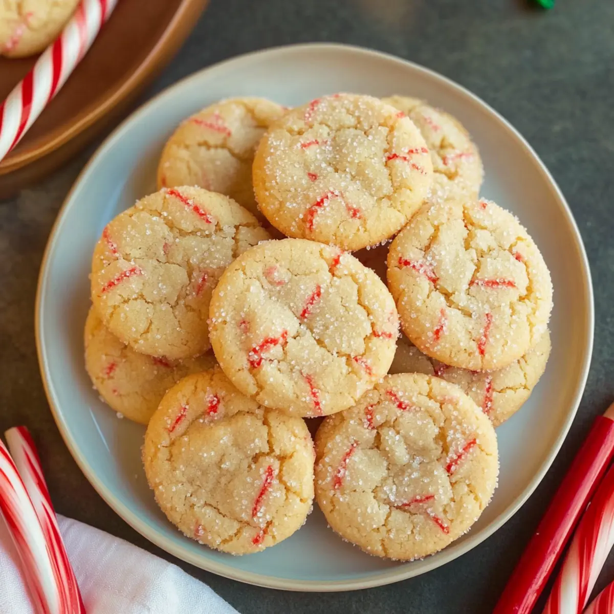 Chewy Peppermint Sugar Cookies That Melt in Your Mouth