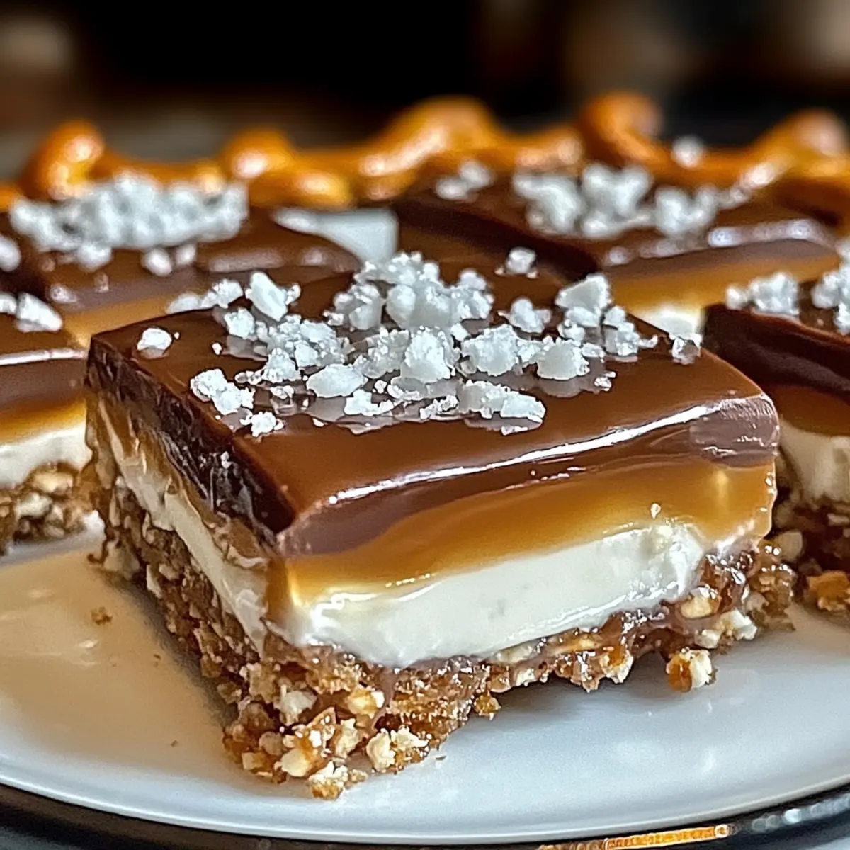 No-Bake Salted Caramel Pretzel Bars: Sweet and Salty Bliss